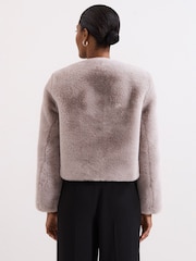 Phase Eight Grey Crystal Fur Coat - Image 2 of 7