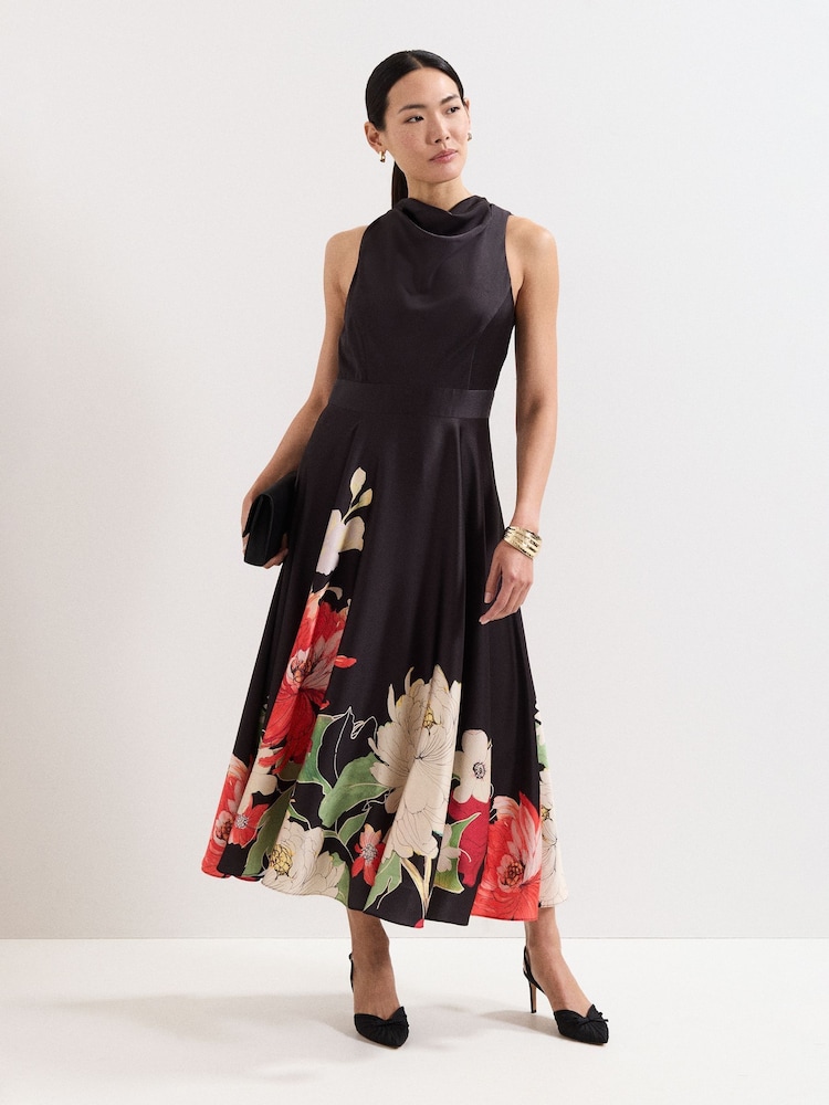 Phase Eight Black Petite Cheryl Dress - Image 1 of 6 Phase Eight Black Petite Cheryl Dress - Image 1 of 6