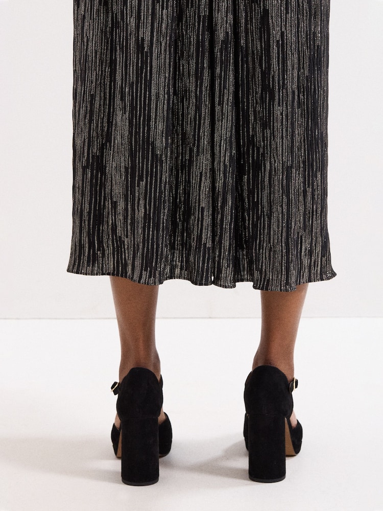 Phase Eight Black Suede Platform Shoes - Image 2 of 10