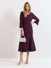 Phase Eight Red Petite Sienna Dress - Image 1 of 7