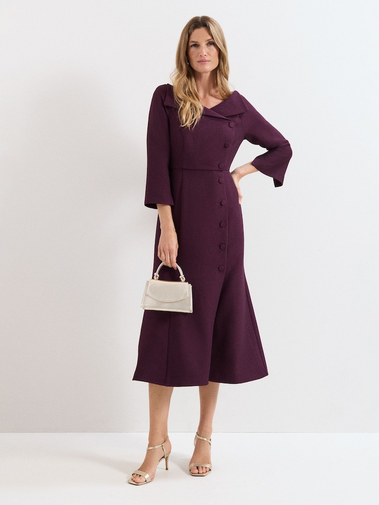 Phase Eight Red Petite Sienna Dress - Image 1 of 7 Phase Eight Red Petite Sienna Dress - Image 1 of 7