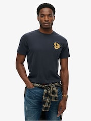 Superdry Blue Sd&co Neon Relaxed T-Shirt - Image 1 of 5