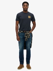 Superdry Blue Sd&co Neon Relaxed T-Shirt - Image 2 of 5