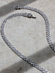 Jon Richard Silver Tone Cubic Zirconia Baguette Necklace - Image 3 of 4