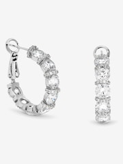 Jon Richard Tone Cubic Zirconia Round Stone Hoop Earrings - صورة 1 من 3