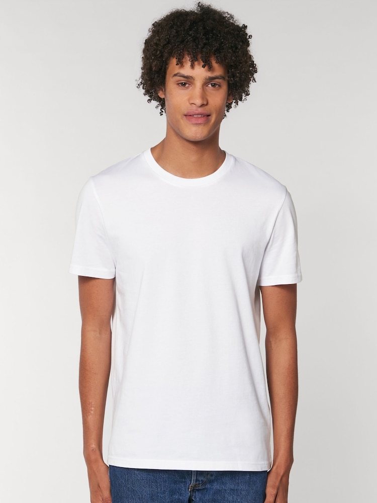 All + Every White NASA Retro Photo Ad The Future Is Now Back Print Mens T-Shirt - Image 2 of 4