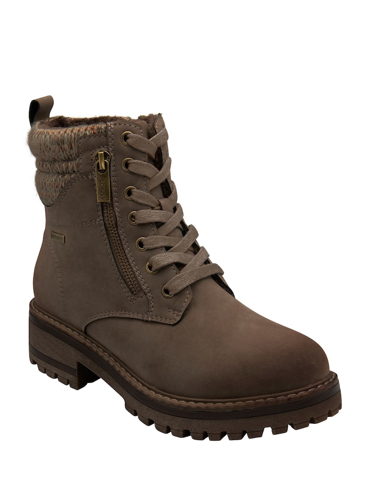 Lotus Natural Waterproof Zip-Up Ankle Boots - Image 1 of 4