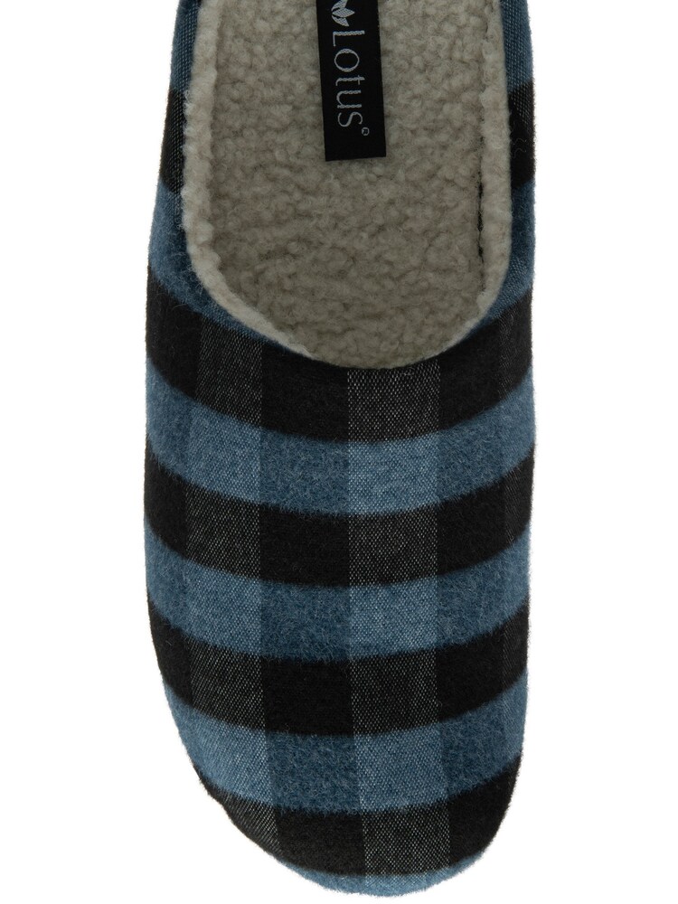 Lotus Blue Textile Mule Slippers - Image 4 of 4 Lotus Blue Textile Mule Slippers - Image 4 of 4