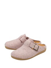Lotus Pink Textile Mule Slippers - Image 2 of 4