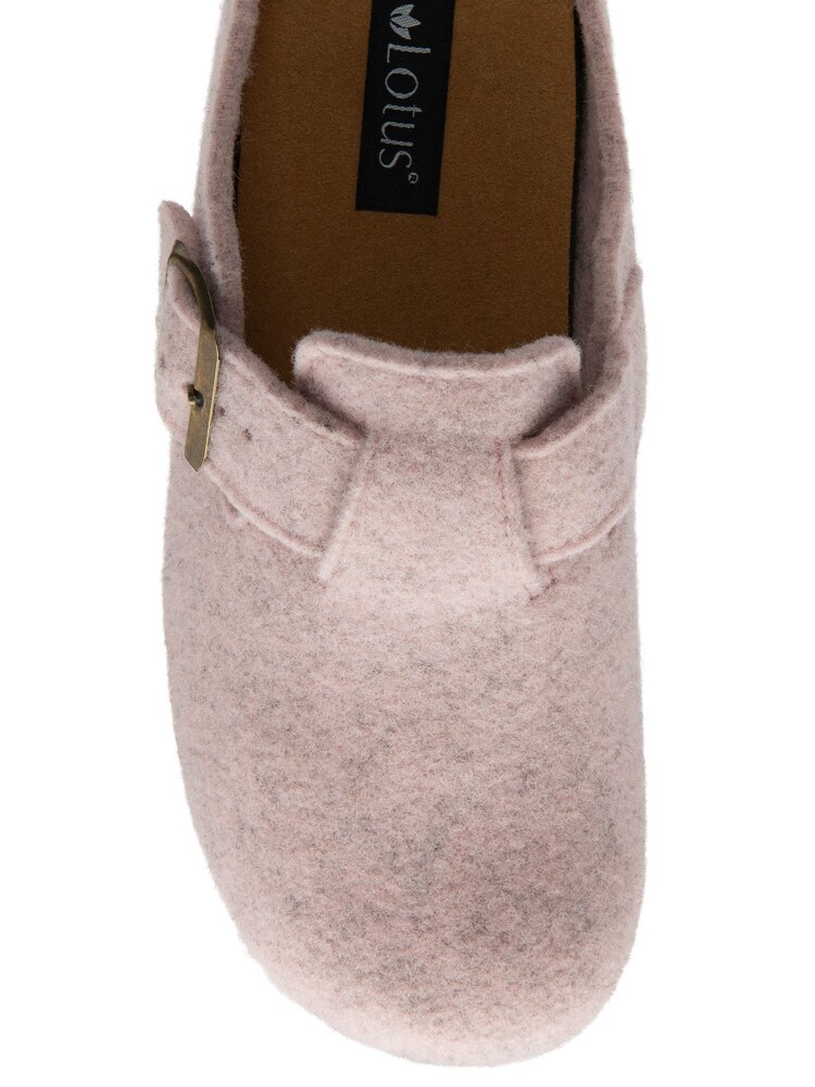 Lotus Pink Textile Mule Slippers - Image 4 of 4