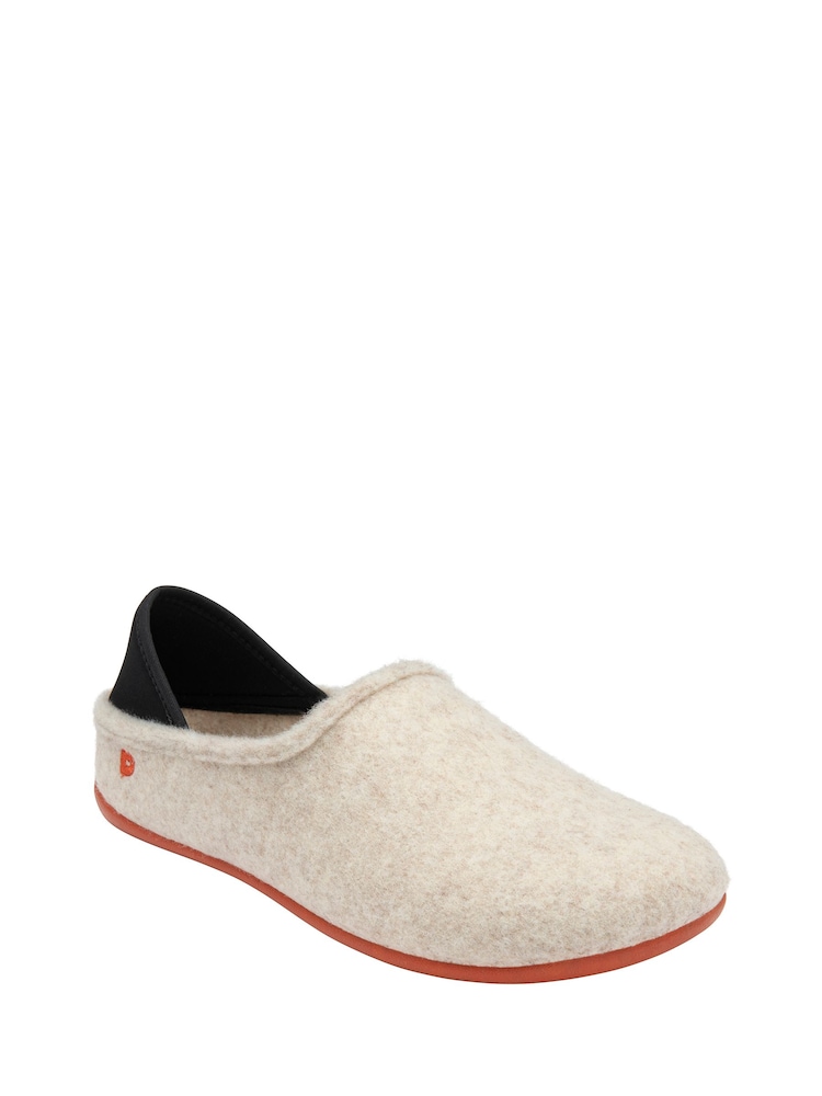 Lotus Natural Textile Flat Slippers - Image 1 of 4