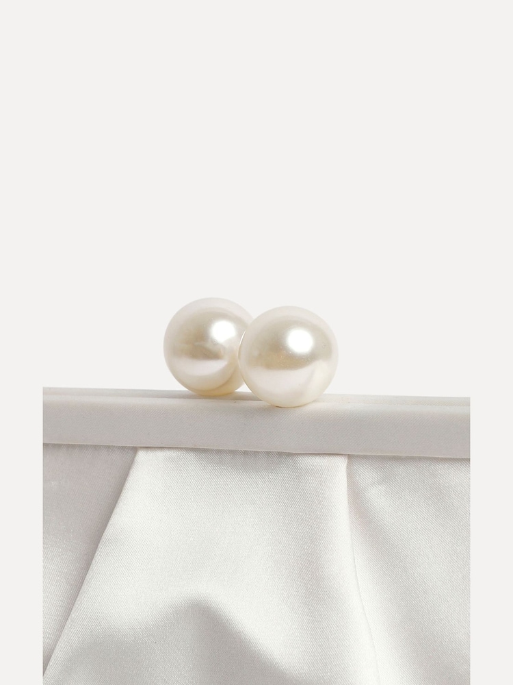 Linzi Rochelle パール装飾付きクラッチバッグ - 画像 6 / 6