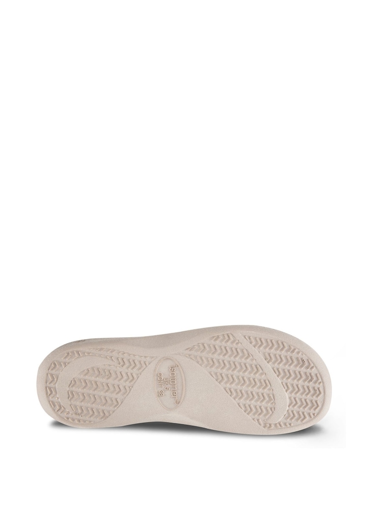 Totes Cream Isotoner Popcorn Terry Mules Slippers - Image 5 of 5 Totes Cream Isotoner Popcorn Terry Mules Slippers - Image 5 of 5
