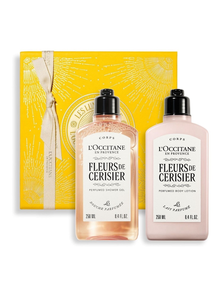 L'Occitane Fleurs De Cerisier (Cherry Blossom) Body Care Collection (Worth £46) - Image 1 of 2 L'Occitane Fleurs De Cerisier (Cherry Blossom) Body Care Collection (Worth £46) - Image 1 of 2