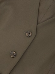 Reiss Green Solene Wool-Blend Tailored Waistcoat - Image 6 of 6