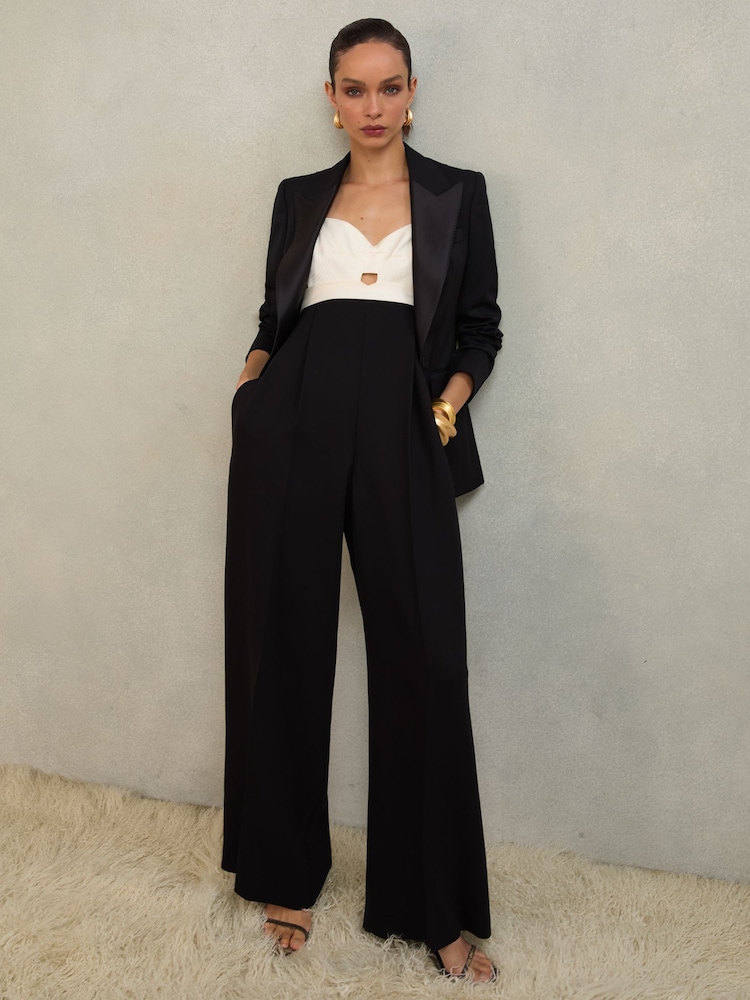 Atelier Black Darcey Atelier Colour-Block Wide-Leg Jumpsuit - Image 1 of 7 Atelier Black Darcey Atelier Colour-Block Wide-Leg Jumpsuit - Image 1 of 7