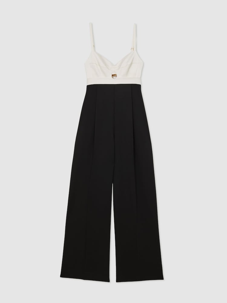 Atelier Black Darcey Atelier Colour-Block Wide-Leg Jumpsuit - Image 2 of 7 Atelier Black Darcey Atelier Colour-Block Wide-Leg Jumpsuit - Image 2 of 7