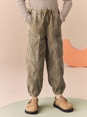 Khakigrün - Cord-Cargohose aus 100 % Baumwolle (3-16 Jahre) - Bild 2 von 10