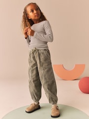 Khakigrün - Cord-Cargohose aus 100 % Baumwolle (3-16 Jahre) - Bild 3 von 10