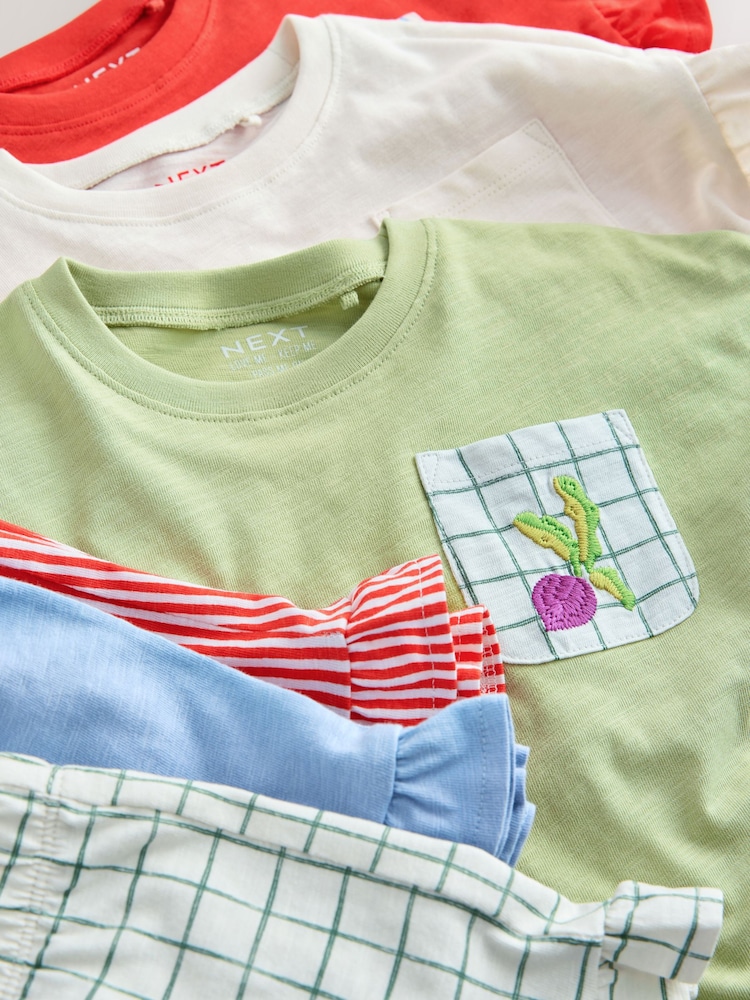 أحمر/أخضر - طقم من 3 مجموعة تيشرت وشورت للأطفال (3أشهر -7سنوات) - Image 13 of 13 أحمر/أخضر - طقم من 3 مجموعة تيشرت وشورت للأطفال (3أشهر -7سنوات) - Image 13 of 13