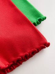 红色/绿色草莓 - 背心和短裤套装2件 ( 3个月 - 7岁) - 图片11 / 11