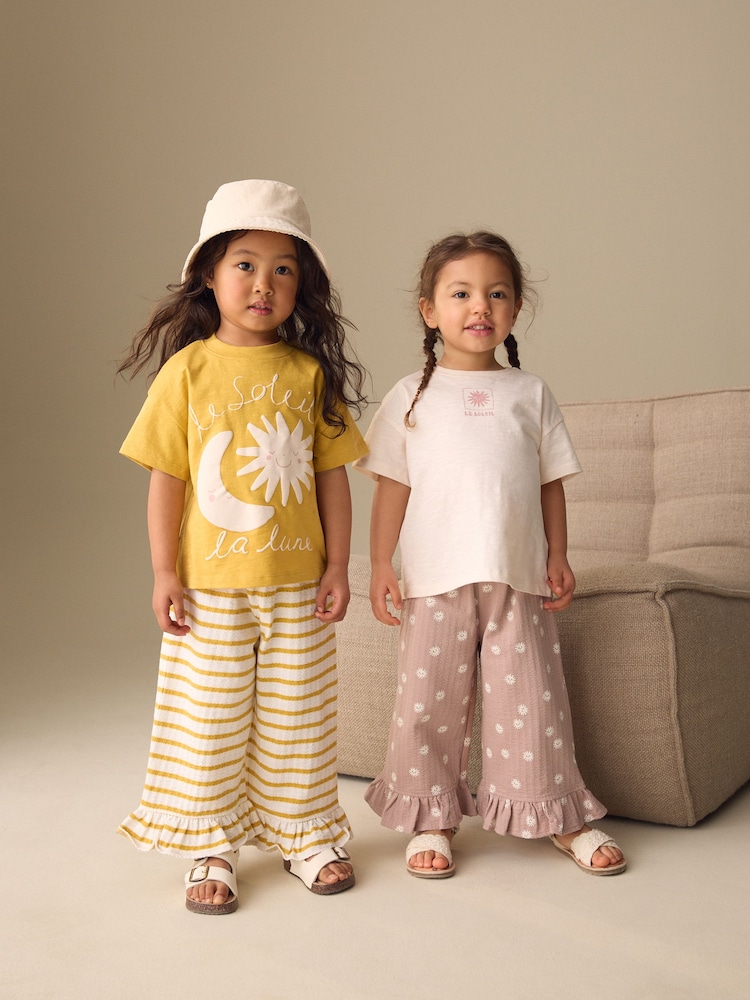 Neutral Top & Trousers Set 2 Pack (3mths-7yrs) - Image 2 of 11
