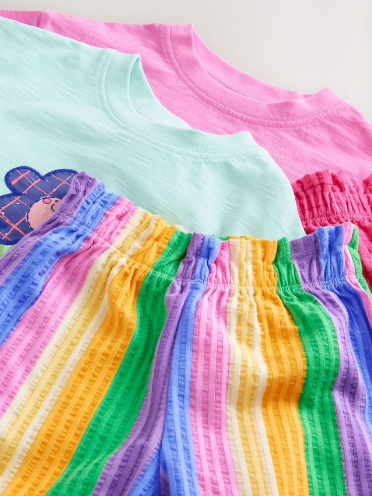 Pink Rainbow Top & Trousers Set 2 Pack (3mths-7yrs) - Image 11 of 11 Pink Rainbow Top & Trousers Set 2 Pack (3mths-7yrs) - Image 11 of 11