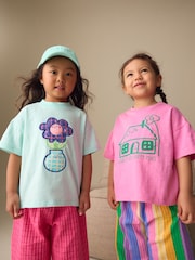 Pink Rainbow Top & Trousers Set 2 Pack (3mths-7yrs) - Image 4 of 11