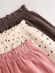 Neutral Wide Leg Trousers 3 Pack (3mths-7yrs) - Image 7 of 7