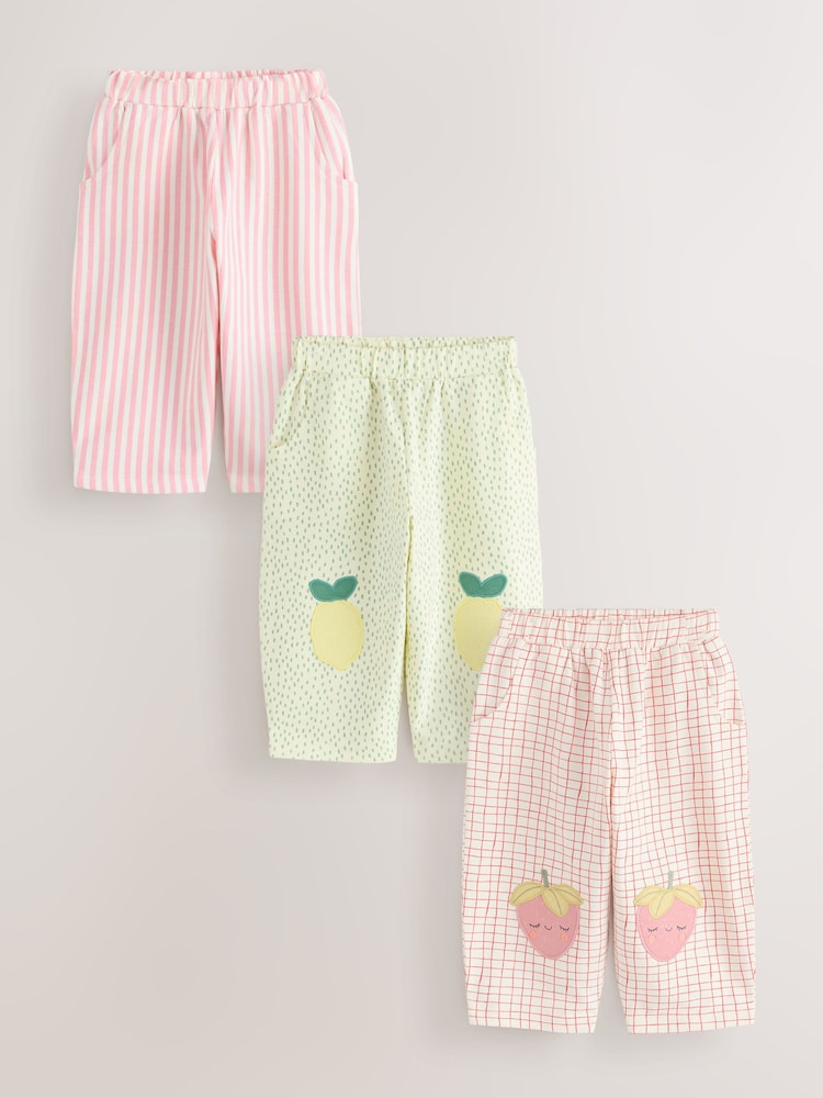 Yellow Barrel Trousers 3 Pack (3mths-7yrs) - Image 1 of 7