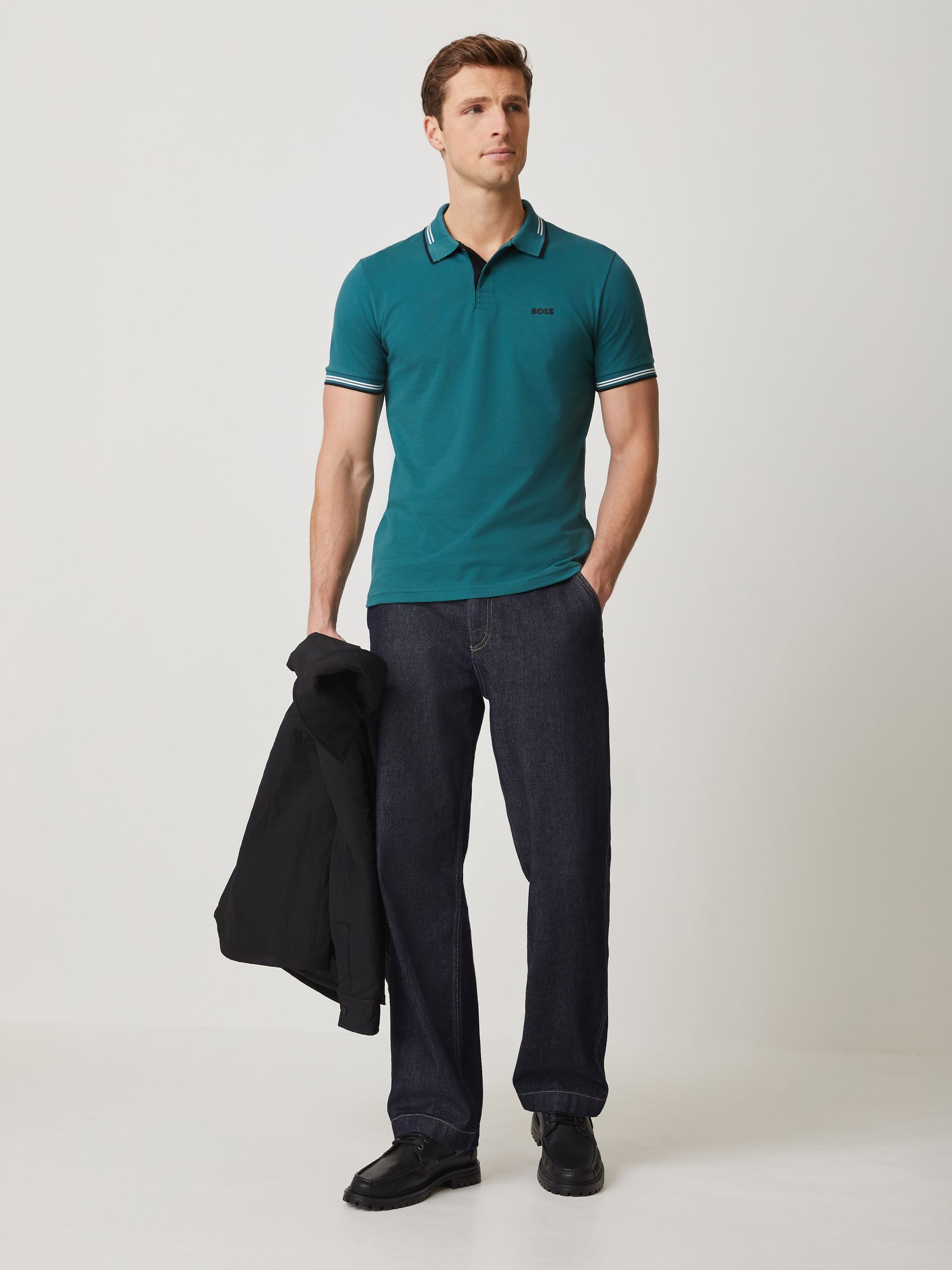 Buy BOSS Green Paul Tipped Polo Shirt from the Next UK online shop