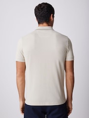 BOSS Cream Paule Regular-Fit Logo Polo Shirt - Image 3 of 5