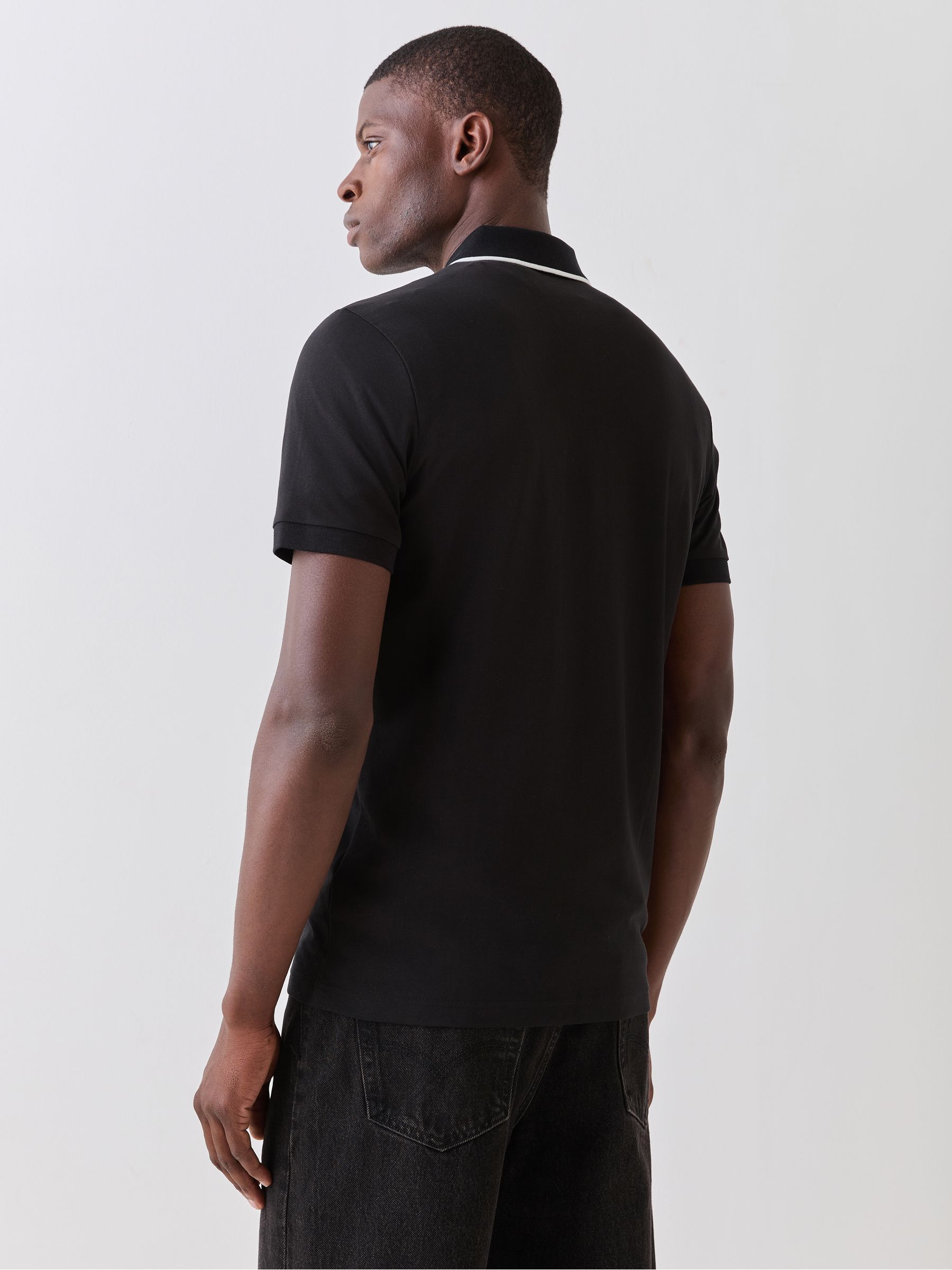 Buy BOSS Black Philix Quarter Zip Polo Shirt from Next USA