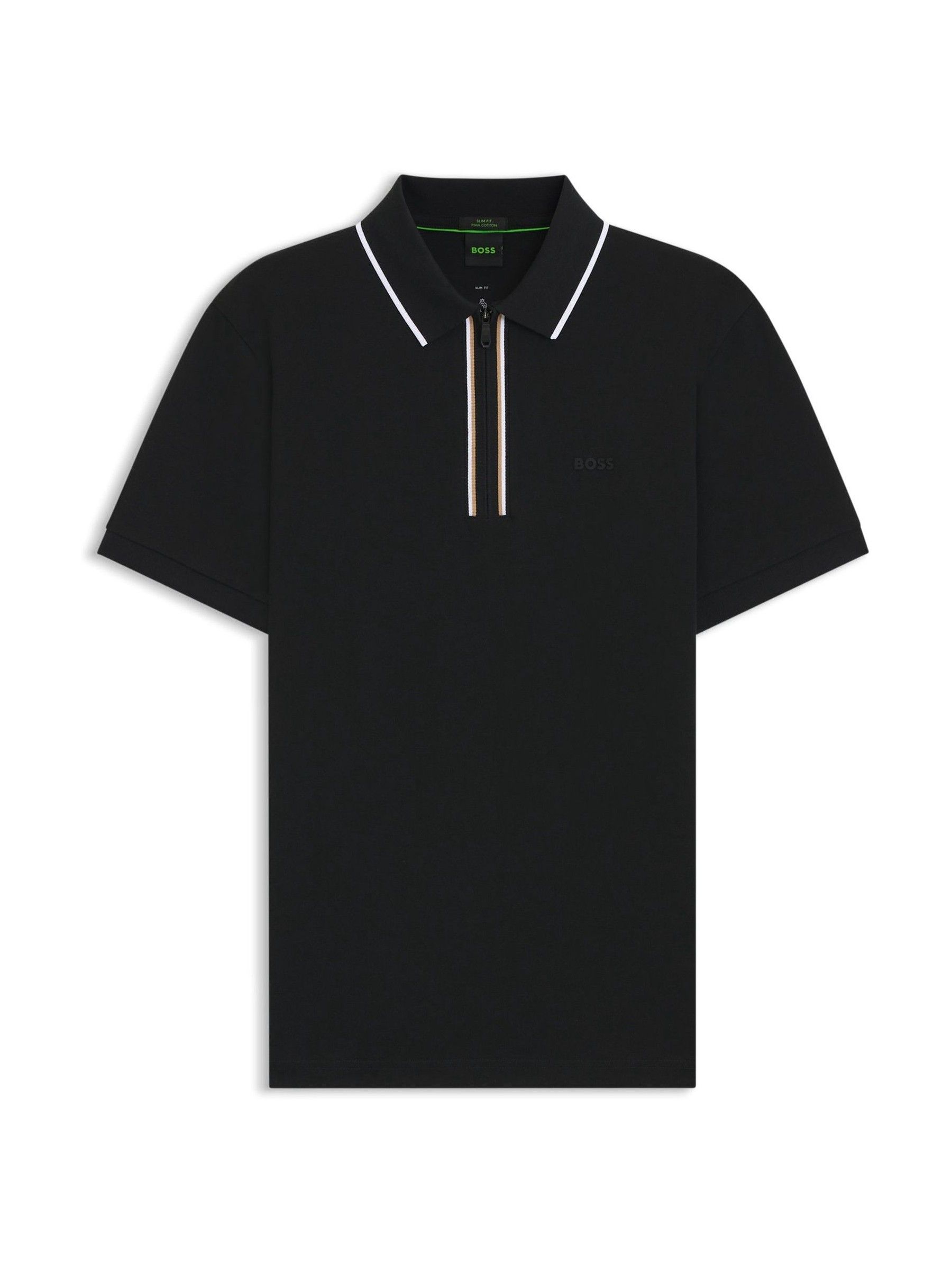 Buy BOSS Black Philix Quarter Zip Polo Shirt from Next USA