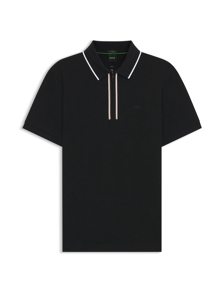 BOSS Black Philix Quarter Zip Golf Polo Shirt - Image 5 of 5