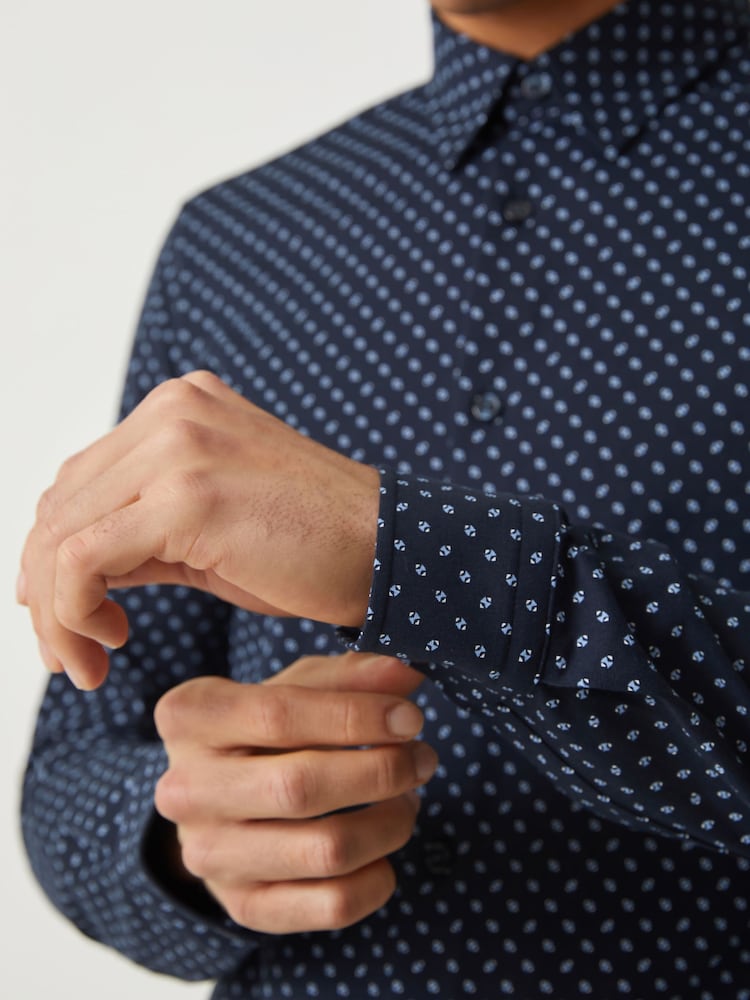 roan dress shirt Boss Roan Button-Up Shirt - Blue