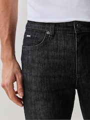 Blugi BOSS Delaware cu croială slim fit și elastici - Imaginea 4 din 5