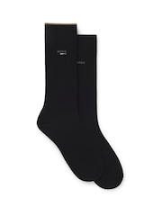 BOSS Black Logo Socks 2 Pack - Image 1 of 3
