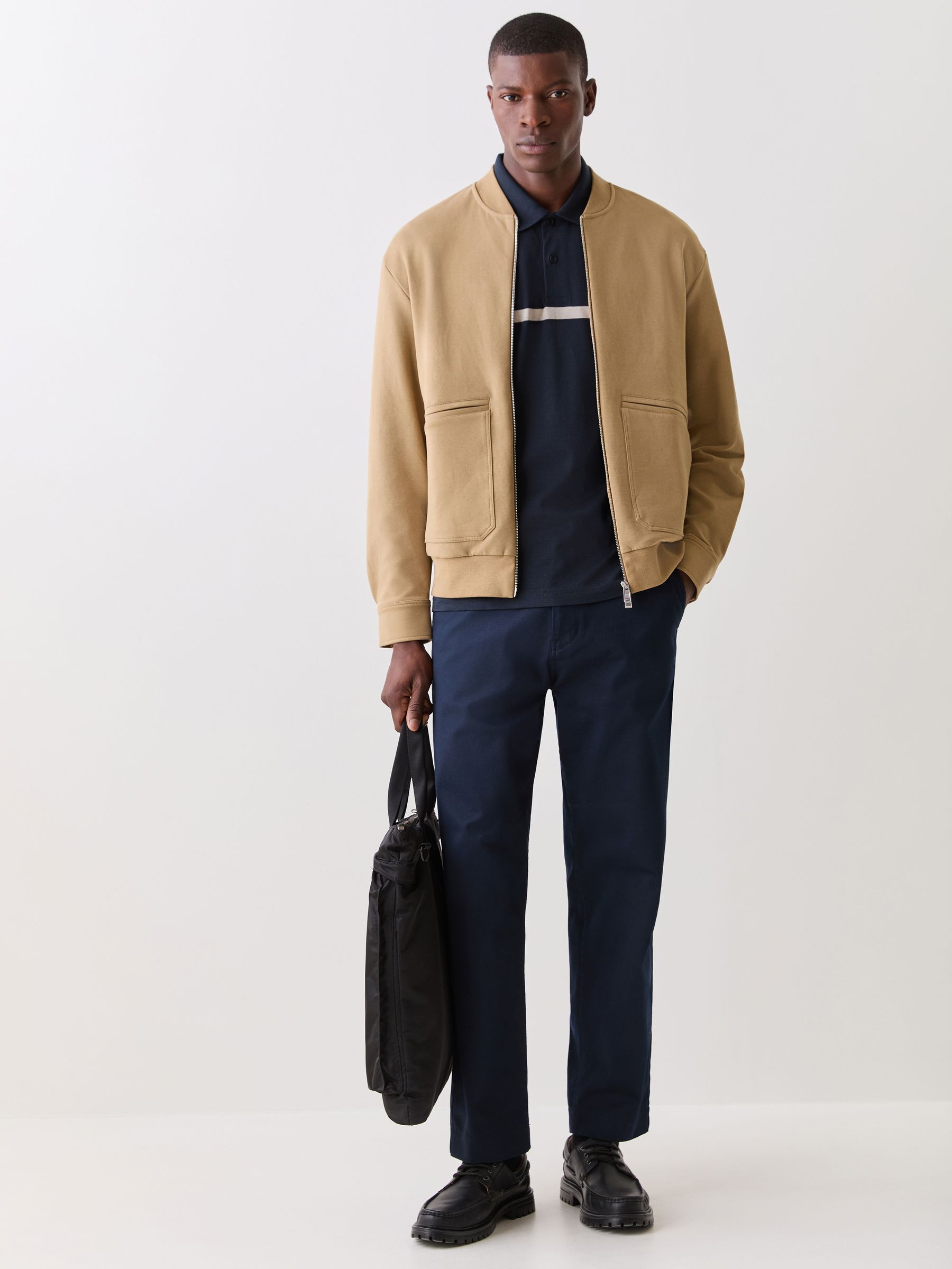 Buy BOSS Cream Skiles Zip Through Jacket from Next USA