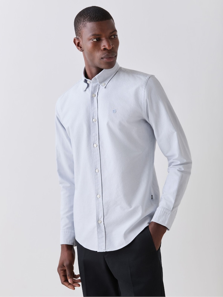 ブルー - BOSS Roan スリムフィットシャツ - 画像 2 / 6