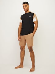 BOSS Cream Regular-Fit Logo Stretch Shorts - Image 2 of 5
