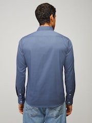 BOSS Blue Roan Slim-Fit Shirt - Image 2 of 5