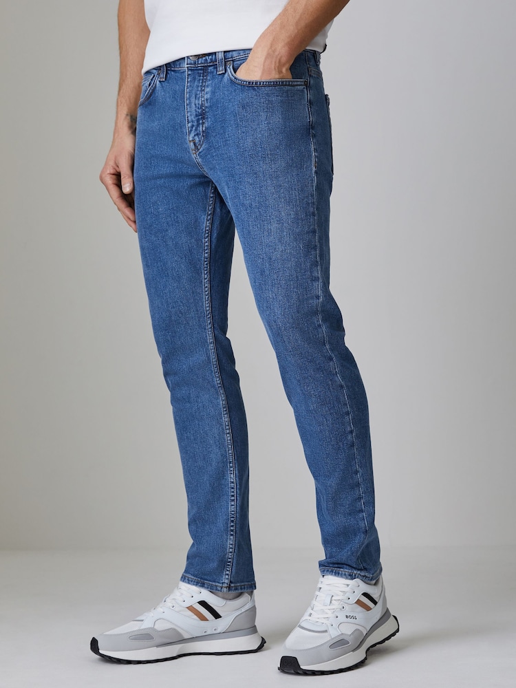 BOSS Green Slim Fit Delaware Stretch Jeans - Image 1 of 4 BOSS Green Slim Fit Delaware Stretch Jeans - Image 1 of 4