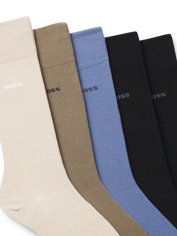 BOSS Black Socks 5 Pack - Image 3 of 3 BOSS Black Socks 5 Pack - Image 3 of 3