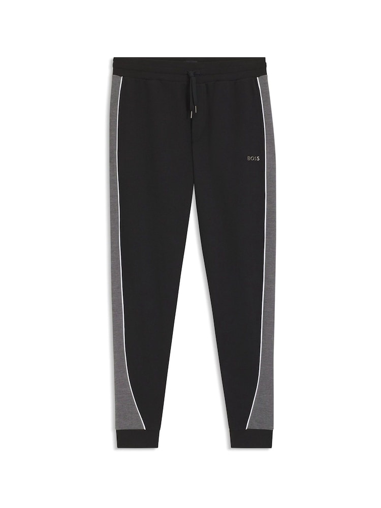 BOSS Black Constrast Stripe Logo Joggers - Image 1 of 1 BOSS Black Constrast Stripe Logo Joggers - Image 1 of 1