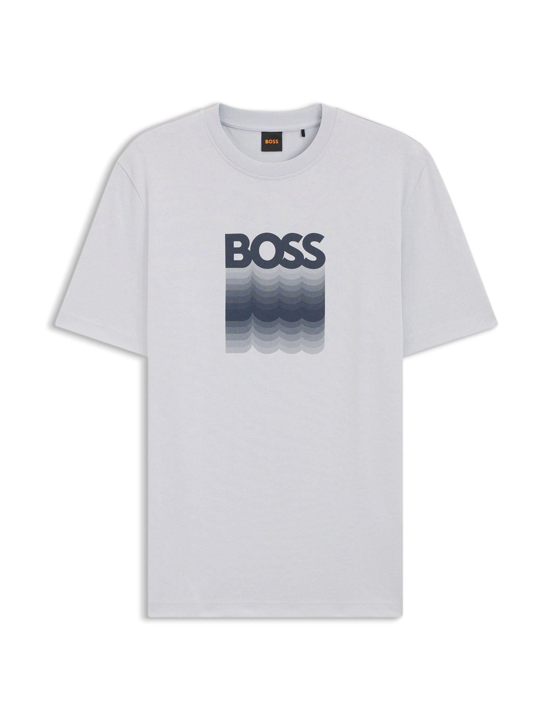Buy BOSS Grey Graphic Regular-Fit T-Shirt from Next USA