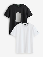 BOSS Black Graphic Regular-Fit T-Shirts 2 Pack - Image 1 of 3
