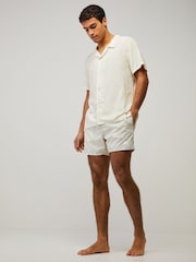 BOSS Cream Printed Regular-Fit Shirt - Image 3 of 5