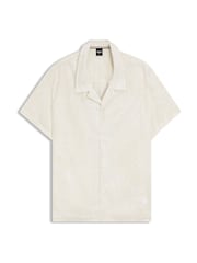 BOSS Cream Printed Regular-Fit Shirt - Image 5 of 5