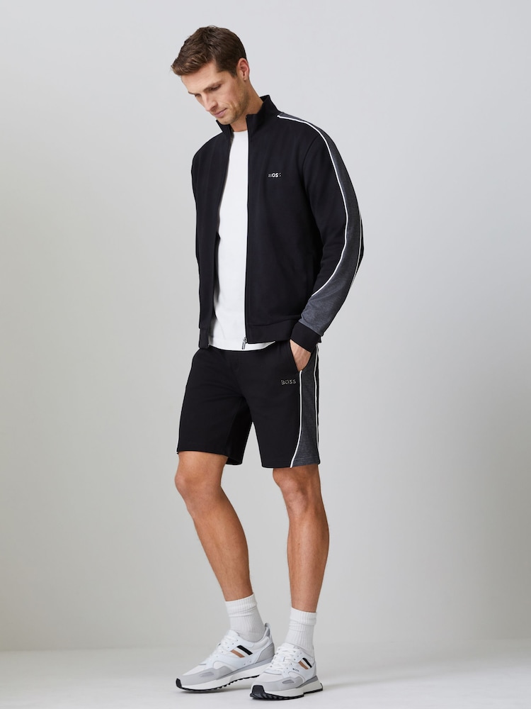BOSS Black Stripe Detail Logo Shorts - Image 2 of 5 BOSS Black Stripe Detail Logo Shorts - Image 2 of 5